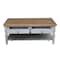 International Concepts Rectangle Vista Coffee Table, 48 W, 28 L, 20 in H, Wood, Hickory/Stone OT41-15C - alternate 2